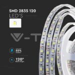 V-TAC VT-212627 LED Лента SMD2835 120 LEDs 24V IP65 6400K Двойно PCB 10м Ролка