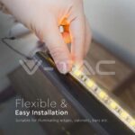 V-TAC VT-212627 LED Лента SMD2835 120 LEDs 24V IP65 6400K Двойно PCB 10м Ролка