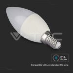 V-TAC VT-212754 LED Крушка 4.5W E14 Кендъл RGB + WW+CW