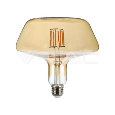 V-TAC VT-212790 LED Крушка 8W Filament E27 T180 Амбър 1800K