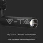 V-TAC VT-21355 7W LED Прожектор Релсов Монтаж SAMSUNG Чип Черен 5000K