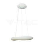 V-TAC VT-213959 38W Пендел/Плафон Кръг 3 Цветен D:600*H:2000 Димиращ Бял