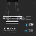 V-TAC VT-213987 113W Полилей Димиращ Черен 3000К