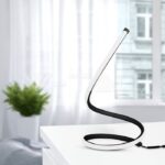 V-TAC VT-2140311 12W LED Настолна Лампа Извита Кабел - Ключ 3000К Черна