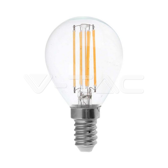 214300.jpg V-TAC VT-214300 LED Крушка 4W Filament E14 P45 3000K