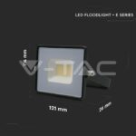 V-TAC VT-215948 20W LED Прожектор Е-Series G2 Черно Тяло 6500K