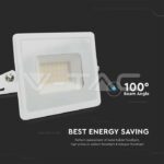 V-TAC VT-215957 30W LED Прожектор Е-Series G2 Бяло Тяло 6500K