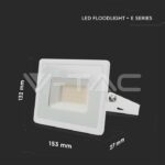 V-TAC VT-215957 30W LED Прожектор Е-Series G2 Бяло Тяло 6500K