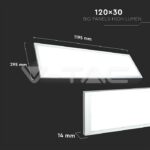 V-TAC VT-216258 LED Панел 29W 1200x300mm 6000K Вкл. Драйвер 6БР/СЕТ