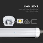 V-TAC VT-216285 LED Влагозащитено тяло AL/PC G-Серия 1200mm 36W 4500K 120lm/W