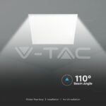 V-TAC VT-216707 LED Панел 36W 595x595mm 120lm/W 6400K Вкл. Драйвер 6БР/СЕТ