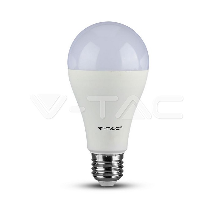 217240.jpg V-TAC VT-217242 LED Крушка 8.5W E27 A60 Термо Пластик 6500K 3 бр./сет