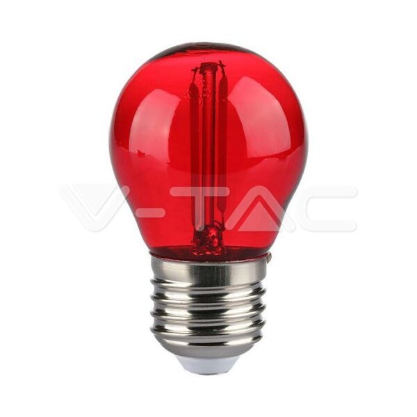 V-TAC VT-217413 LED Крушка 2W Filament E27 G45 Червена