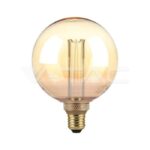 V-TAC VT-217475 LED Крушка 4W Filament E27 G125 Амбър ART 1800К