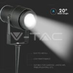 V-TAC VT-217545 12W Градинска Лампа Тип Колче Черно Тяло 4000К