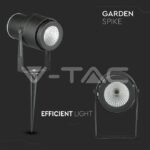 V-TAC VT-217545 12W Градинска Лампа Тип Колче Черно Тяло 4000К