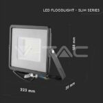 V-TAC VT-21760 50W LED Прожектор SAMSUNG Чип SMD G2 Slim Черно Тяло 4000К