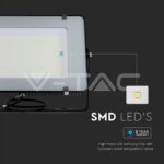 V-TAC VT-21791 300W LED Прожектор SAMSUNG Чип G2 SMD Slim Черно Тяло 4000К