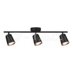 V-TAC VT-218261 18W LED Тройна Спот Лампа 4000К Черна