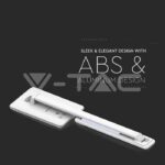 V-TAC VT-218601 5W Настолна Лампа 3в1 Безжично Зареждане GSM Бяла Правоъгълна Основа