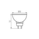 Kanlux 22704 ЛЕД Лампа TOMI LED Gx5.3 12V 5W 3000K