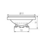 Kanlux 22962 Източник на светлина AR-111 2700K 11W G53 12V
