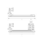 Vito 2300190 NEVA-A 8WWHITE T4 6500K IP20 8W G5 220V