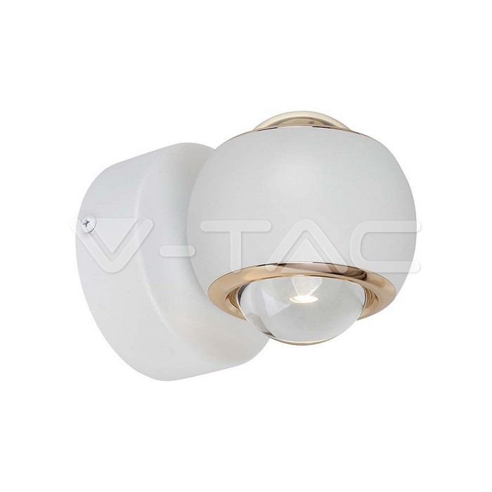 23008.jpg V-TAC VT-23008 10W LED Стенна Лампа Бяло Тяло 3000K