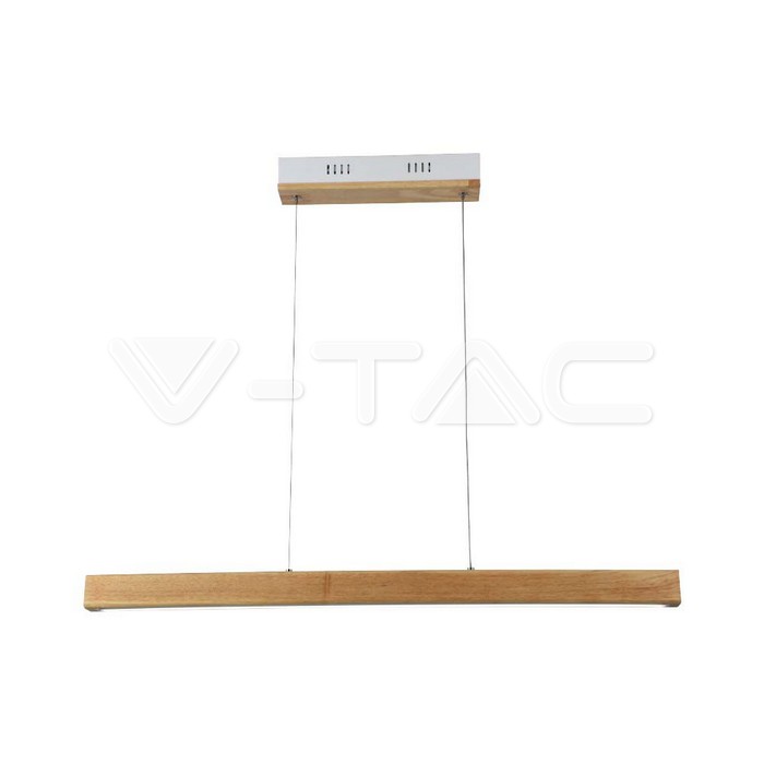 23100-2.jpg V-TAC VT-23100 12W LED Висяща Лампа Дърво 4000К
