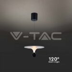V-TAC VT-23101 9W LED Висяща Лампа (30*300*1370MM) Бяло + Черно Тяло 3000K Регулируема