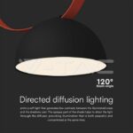 V-TAC VT-23109 20W LED Магнитен Осветител Въже 120`D 3000K Пясъчно Черно Тяло 3 Години Гаранция