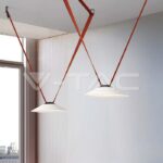 V-TAC VT-23112 20W LED Магнитен Осветител Въже 120`D 3000K Пясъчно Бяло Тяло 3 Години Гаранция