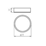 Kanlux 23123 Плафониера JASMIN E27 220V IP20