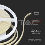 V-TAC VT-23141 LED COB Лента 24V IP67 Червена 320 Leds 10W/m