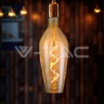 V-TAC VT-23171 LED Крушка 4W Filament Спирала B125 2700K Амбър