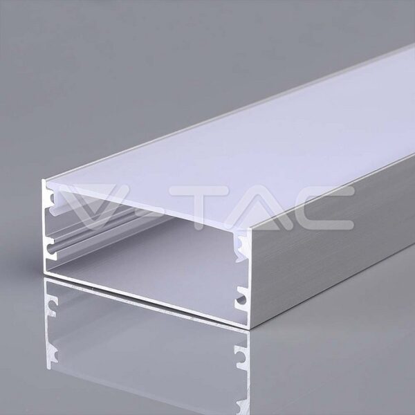 V-TAC VT-23178 Монтажен Kит с Дифузер 2000*50*20мм за LED Лента Алуминиев 2м.