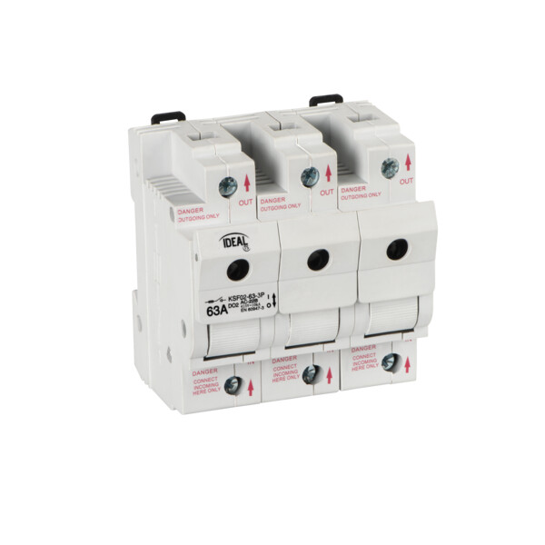 Kanlux 23343 Прекъсвач със стопяеми вложки за шина TH35. D02 KSF KSF02-63-3P