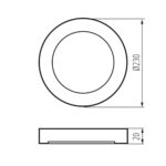 Kanlux 24607 Осветително тяло downlight ERGA 17W CCT-B