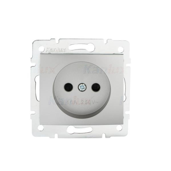 24848.jpg Kanlux 24848 Единичен електрически контакт DOMO