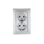 Kanlux 24858 Двоен електрически контакт Schuko. комплект DOMO