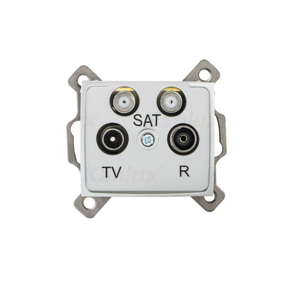 24868.jpg Kanlux 24868 Контакт за TV и 2 х SAT краен DOMO