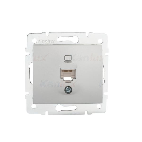 24871.jpg Kanlux 24871 Единично компютърно гнездо (RJ45Cat 5e Jack) DOMO