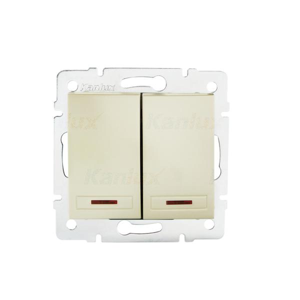 24952.jpg Kanlux 24952 Двоен електрически ключ LED DOMO
