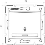 Kanlux 24963 Стълбищен ключ за LED DOMO