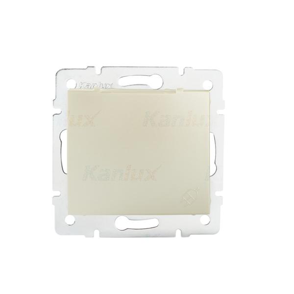 24969.jpg Kanlux 24969 Захранващ контакт IP-44 френски стандарт DOMO