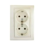 Kanlux 24976 Двоен електрически контакт Schuko. комплект DOMO