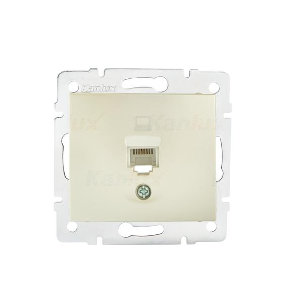 24989.jpg Kanlux 24989 Единично компютърно гнездо (RJ45Cat 5e Jack) DOMO