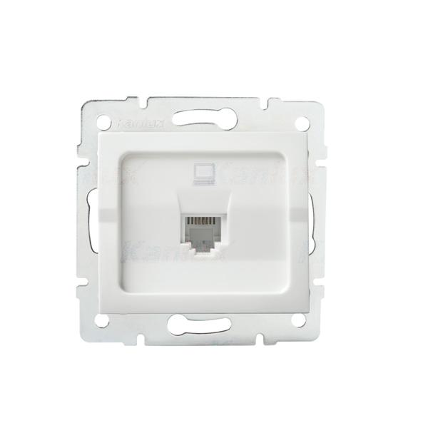 25108.jpg Kanlux 25108 Единично компютърно гнездо (RJ45Cat 5e Jack) LOGI