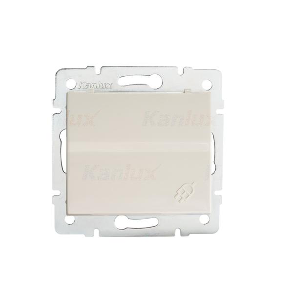 25146.jpg Kanlux 25146 Електрически контакт със заземяване IP44 Schuko LOGI