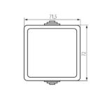 Kanlux 25348 Еднополюсен ключ TEKNO